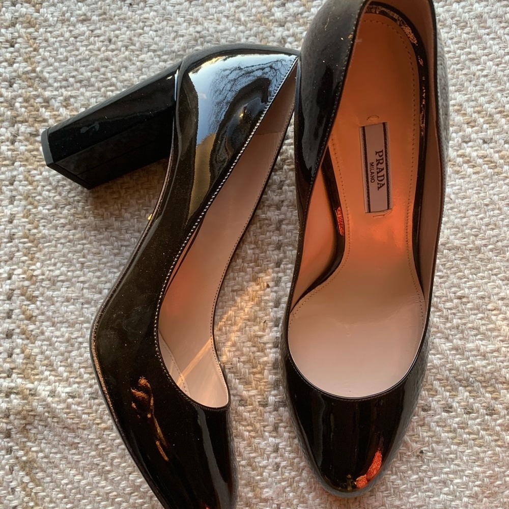 Prada chunk heel